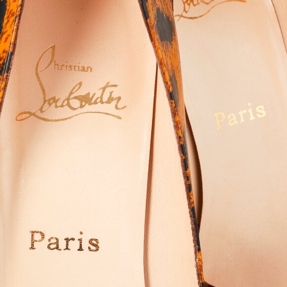 Christian Louboutin Leopard Patent Pointed-Toe Pumps - Picture 8 of 8